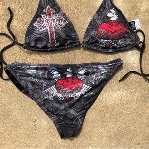 Sinful Bikini Affliction Size Large Swimsuit